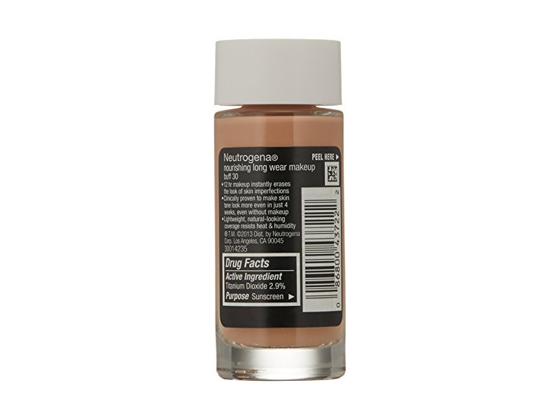 Neutrogena Nourishing Long Wear Liquid Makeup, Buff, SPF 20, 1 1 fl oz/30 mL
