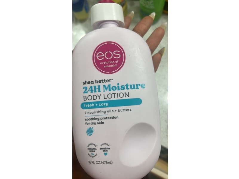 eos Shea Better Moisture Body Lotion, Fresh + Cozy, 16 fl oz/473 mL