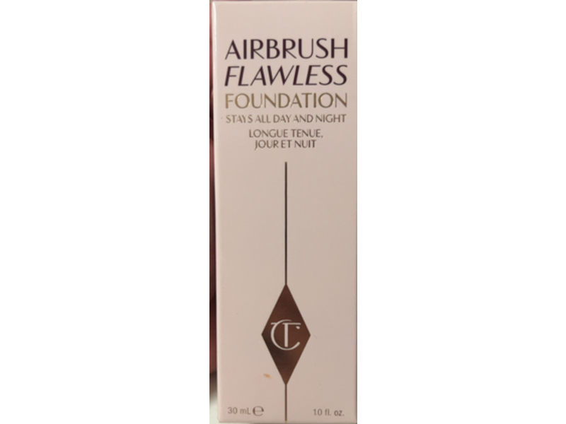 Charlotte Tilbury Airbrush Flawless Foundation, 6 Warm,1.0 fl oz/30 mL