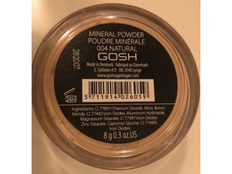 Gosh Mineral Powder, 004 Natural, 0.3 oz/8 g
