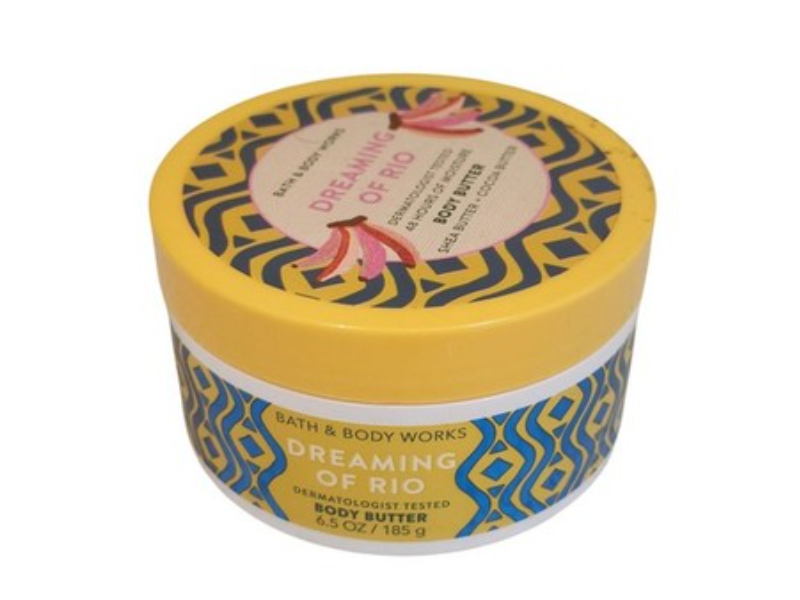 Bath & Body Works Dreaming Of Rio Body Butter, Shea Butter + Cocoa Butter, 6.5 oz/185 g