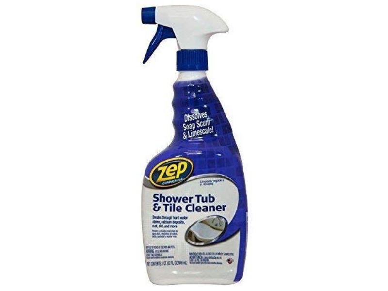 Zep Shower, Tub & Tile Cleaner – 32 Oz Spray, Scent-Free, Made In USA