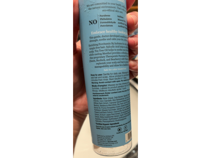 Derma. E Scalp Relief Conditioner, 10 fl oz/296 mL