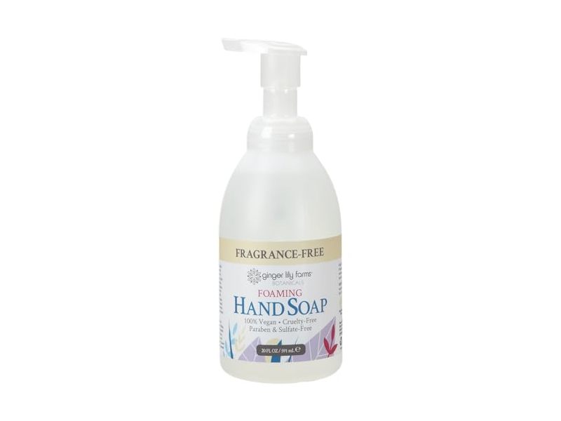 Ginger Lily Farms Foaming Hand Soap, Fragrance-Free, 20 fl oz/591 mL