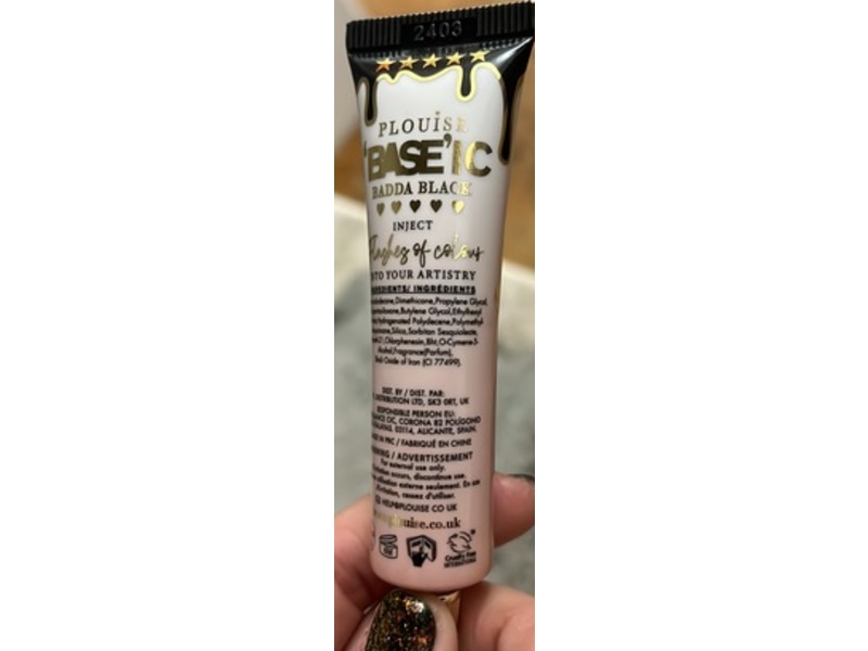 Plouise Cosmetic Base, Badda Black, 0.504 fl oz/15 mL