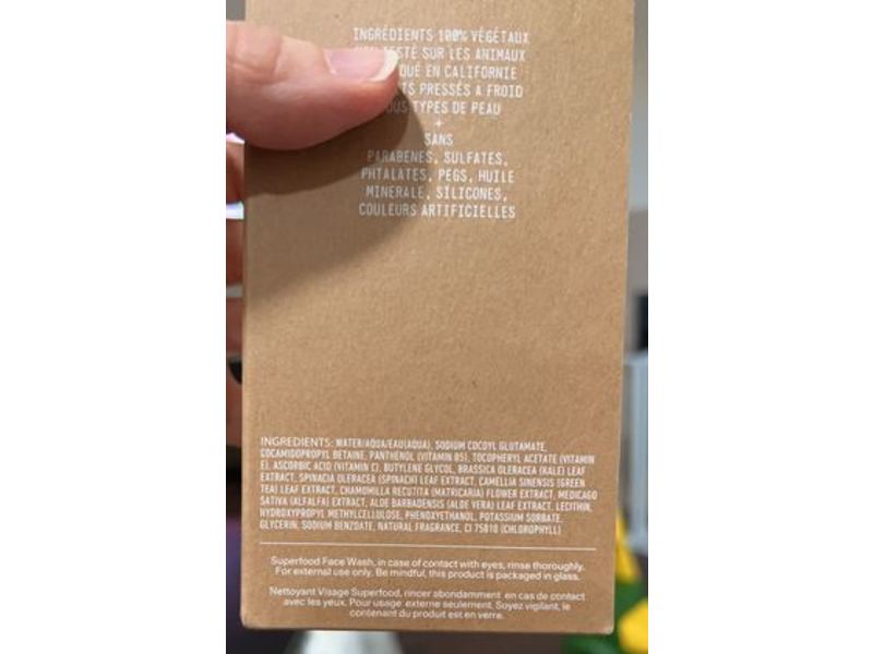 Youth To The People Superfood Cleanser, Kale + Green Tea, 16 fl oz/473 mL