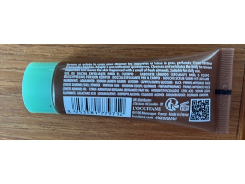 L'Occitane en Provence Amande Shower Scrub, 0.73 fl oz/20 mL