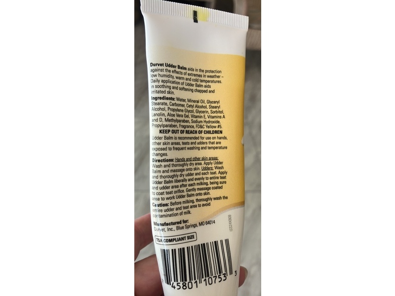 Durvet Udder Balm, 3 oz/85 g