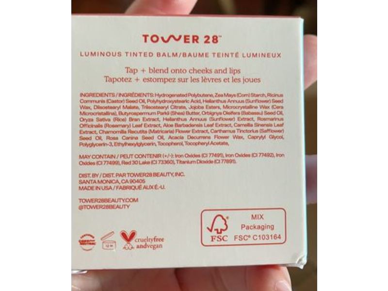 Tower 28 BeachPlease Luminous Tinted Balm, Magic Hour, 0.16 oz/4.5 g