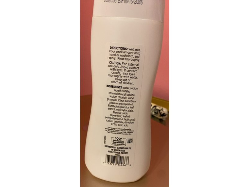 Breeze Feminine Wash, Sensitive Skin, 15 fl oz/443 mL