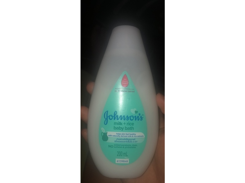 Johnson's Baby Bath, Milk + Rice, 200 mL