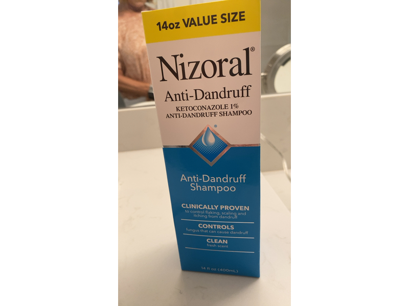 Nizoral Anti-Dandruff Shampoo, Ketoconazole 1%, 14 fl oz/400 mL