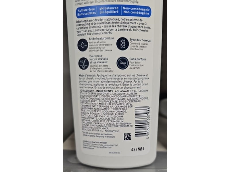 CeraVe Gentle Hydrating Shampoo, 355 mL