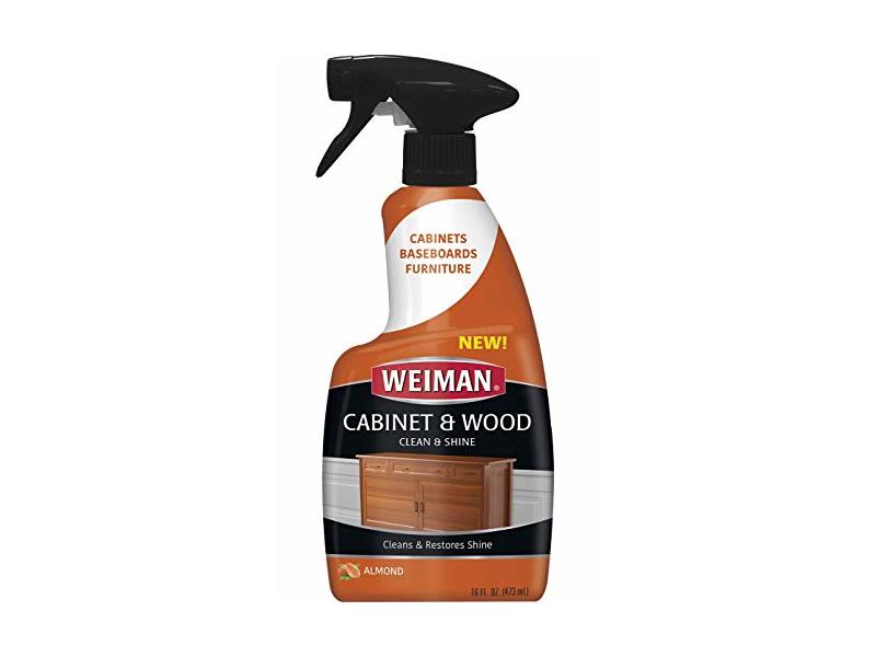 Weiman Cabinet & Wood Clean & Restores Shine, Almond, 16 fl oz/473 mL