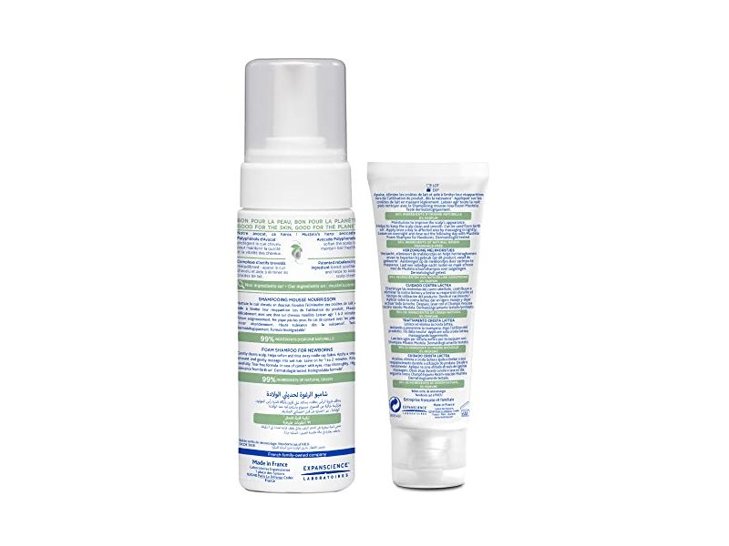 Mustela Baby Natural Baby Shampoo & Cradle Cap Cream Set