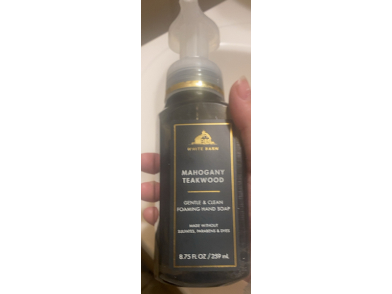 White Barn Gentle & Clean Foaming Hand Soap, Mahogany Teakwood, 8.75 fl oz/259 mL