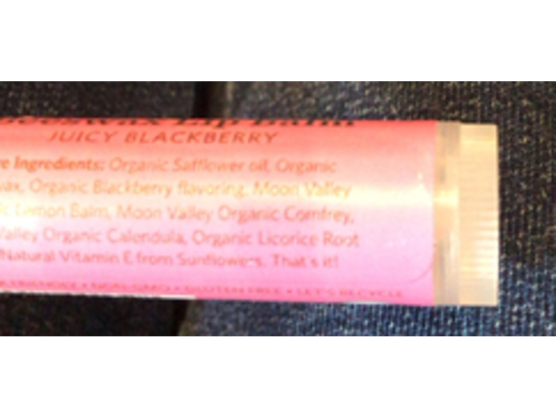 Moon Valley Organics Beeswax Lip Balm, Juicy Black Berry, 0.15 oz