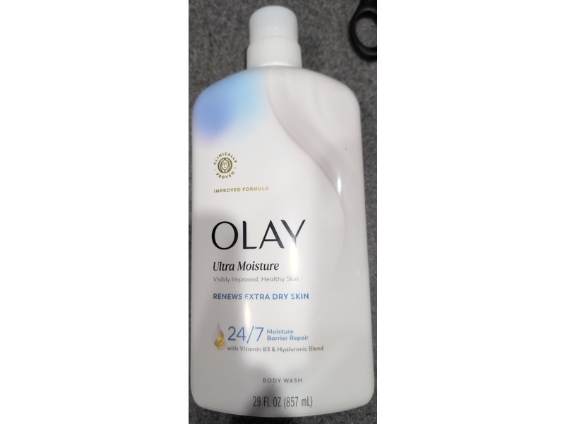 Olay Ultra Moisture Body Wash, Vitamin B3 & Hyaluronic Blend, 29 fl oz/857 mL