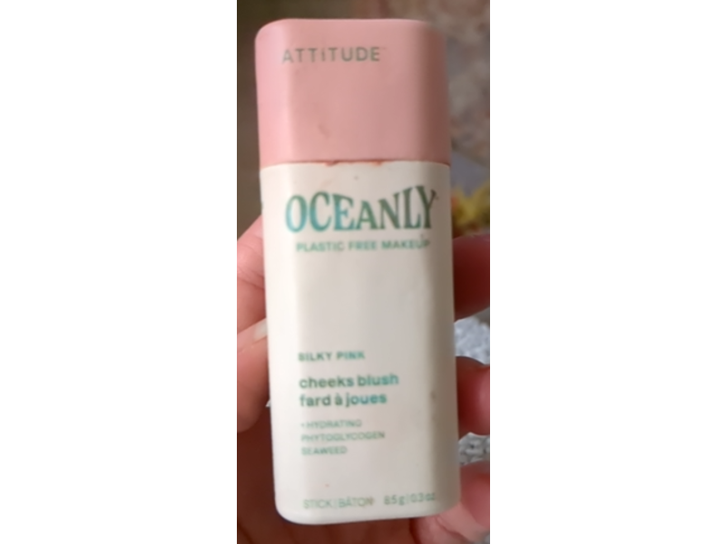 Attitude Oceanly Cheeks Blush, Silky Pink, 0.3 oz/8.5 g