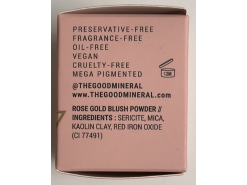 The Good Mineral Blush Boost Powder, Rose Gold, 0.18 oz/5 g