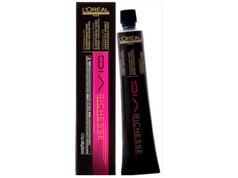 L'Oreal Professionnel Dia Richesse Demi-Permanent Hair Color, 4/4N, 1.7 oz/50 mL