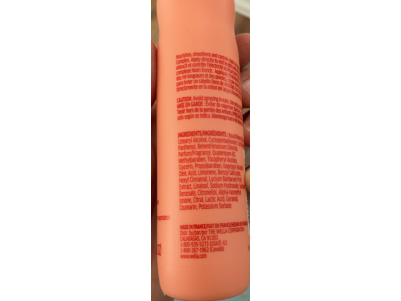 Wella Professionals Invigo Nutri-Enrich Moisturizing Hair Spray, 5.1 fl oz/150 mL