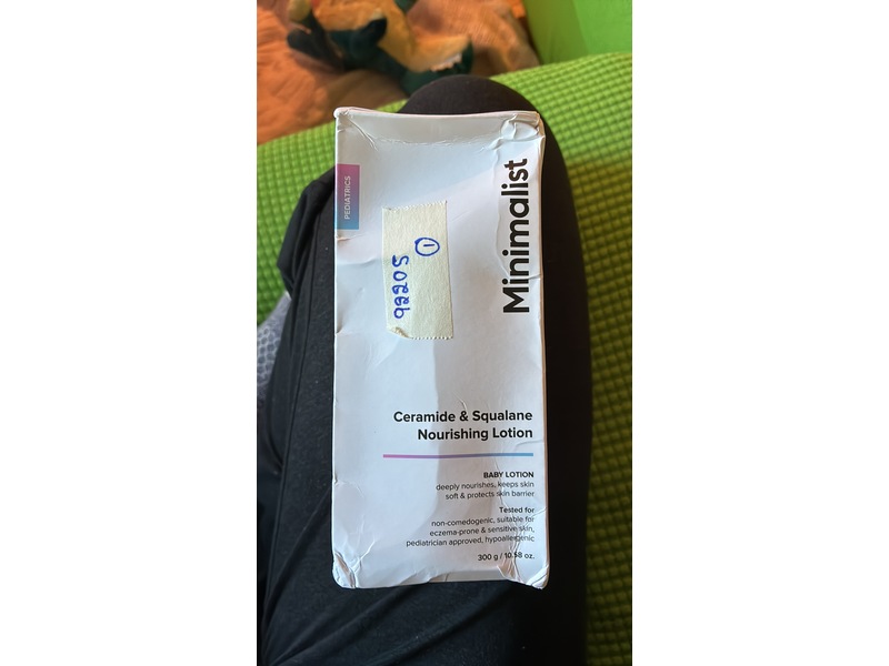 Minimalist Pediatric Ceramide & Squalane Nourishing Baby Lotion, 10.58 oz/300 g