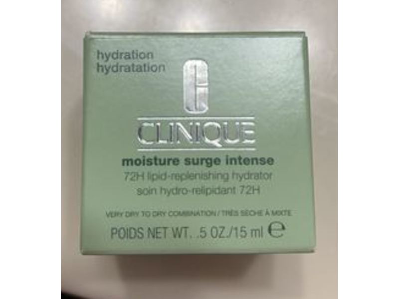 Clinique Moisture Surge Intense 72H Lipid Replenishing Hydrator, Very Dry To Dry Combination, 0.5 oz/15 ml
