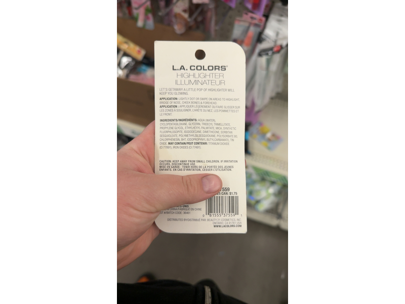 L.A.Colors Highlighter, SunBurst, 0.26 fl oz/7.8 mL