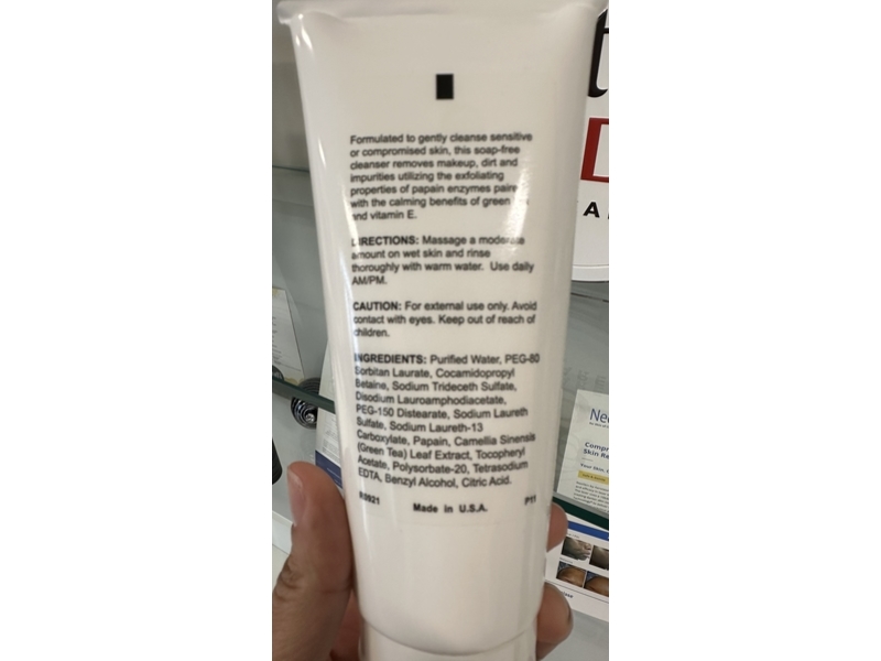 Fidskin Gentle Cleanser, Papaya Enzymes + Green Tea Extract & Vitamin E, 6.7 fl oz