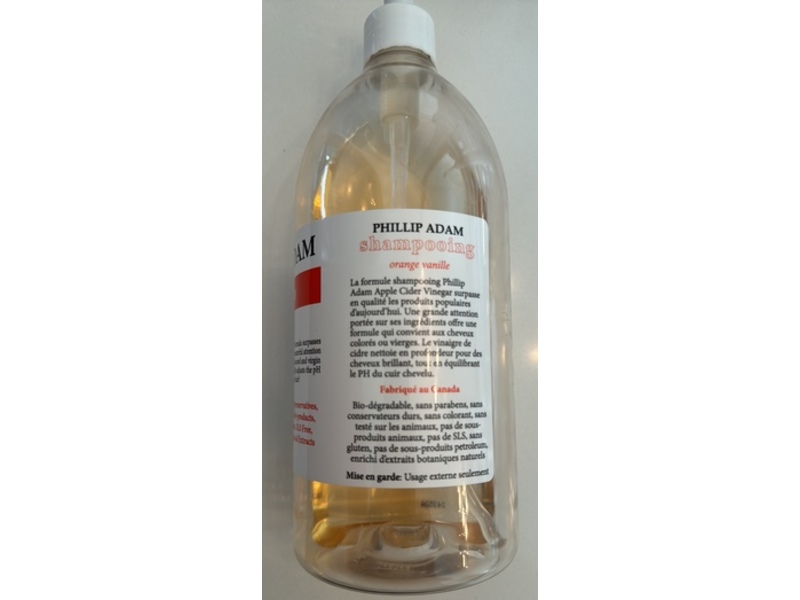 Phillip Adam Shampoo, Orange Vanilla, 33.8 fl oz/1 L