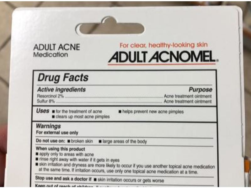 Adult Acnomel Acne Medication, 1.3 oz/36 g, Pack Of 2