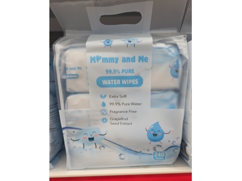 Mommy & Me Water Wipes, 240 Count