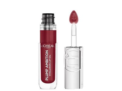 L'Oreal Paris Plump Ambition Hyaluron Lip Oil, Berry Jolie 490, 0.16 fl oz