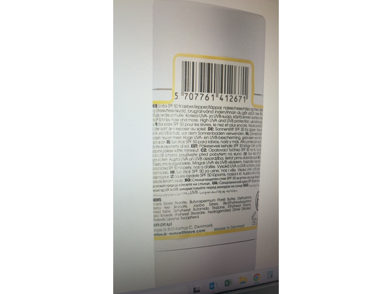 Mums With Love Sun Stick, SPF 50, 15 mL