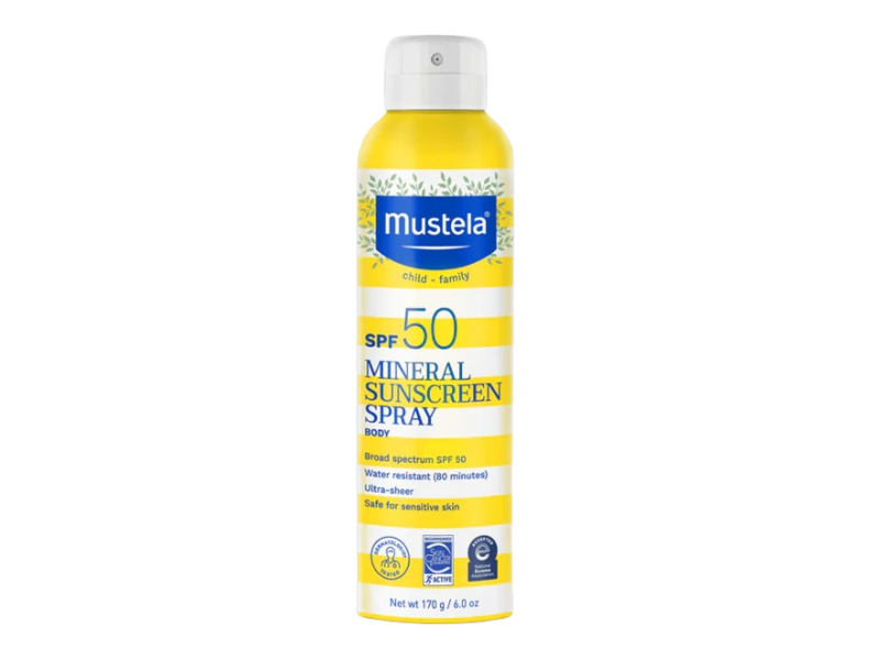 Mustela Mineral Sunscreen Body Spray , SPF 50, 6.0 oz/170 g