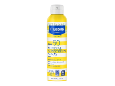 Mustela Mineral Sunscreen Body Spray , SPF 50, 6.0 oz/170 g