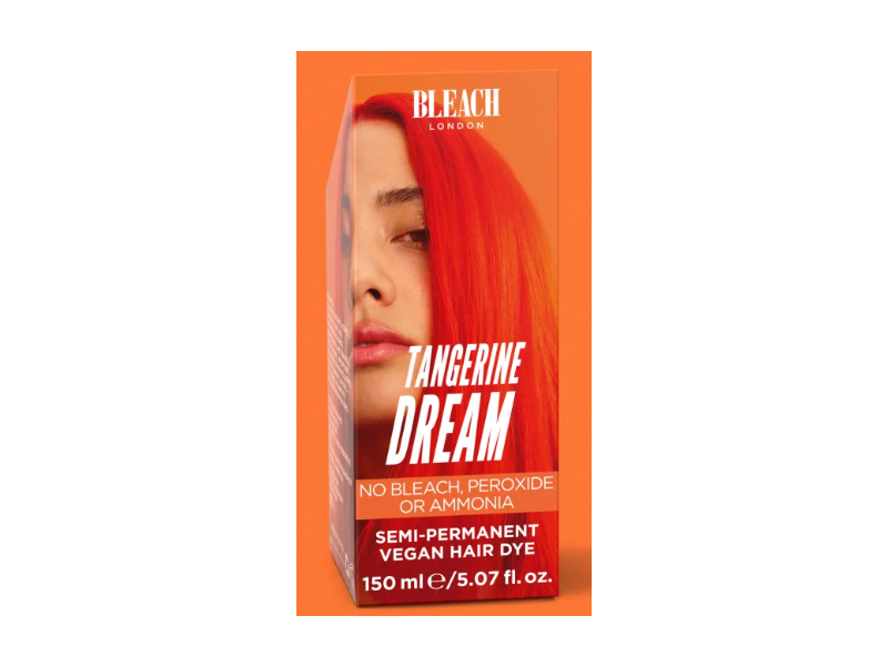 Bleach London Semi-Permanent Hair Color Cream, Tangerine Dream, 5.07 fl oz/150 mL