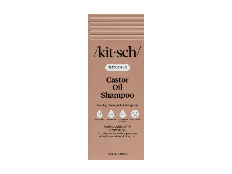 Kitsch Smoothing Shampoo, Castor Oil, 12 fl oz/355 mL