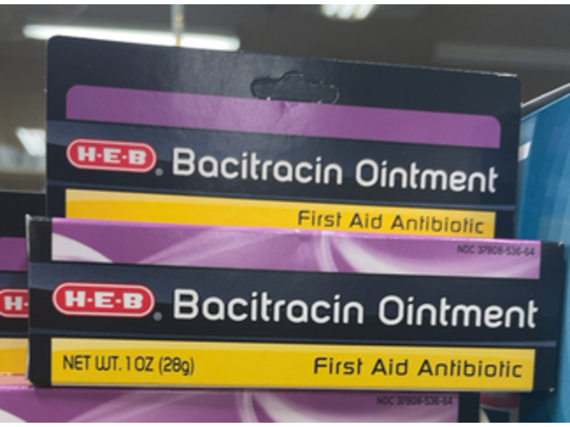 H.E.B Bacitracin First Aid Antibiotic Ointment, 1 oz/28 g