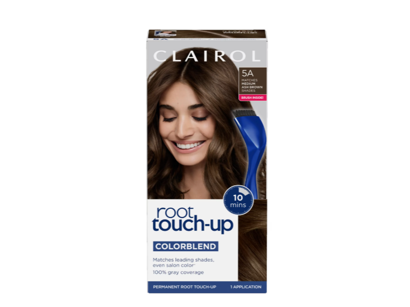 Clairol ColorBlend Permanent Root Touch-Up, 5A Medium Ash Brown, 1 Application, Pack Of 2