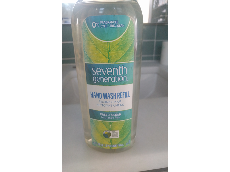 Seventh Generation Hand Wash Refill, Free & Clean Fragrance Free, 24 fl oz