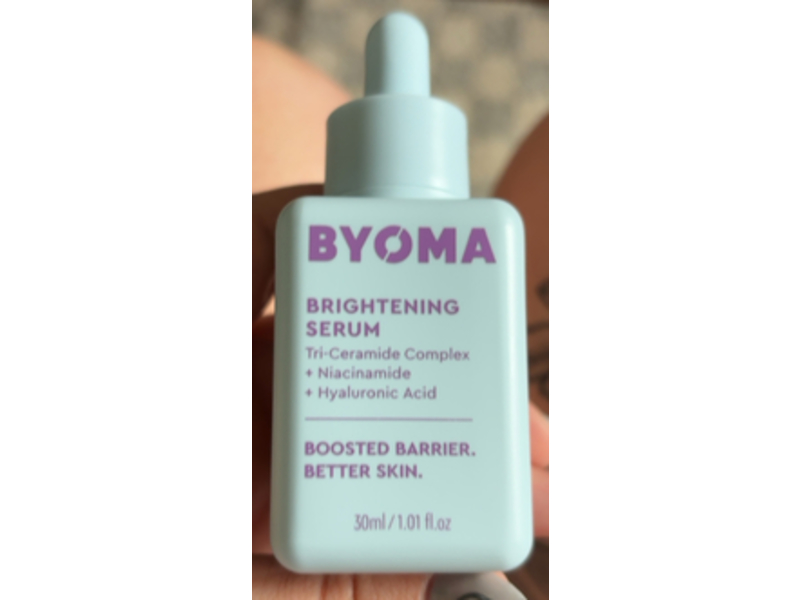 Byoma Brightening Serum, Tri-Ceramide Complex + Niacinamide & Hyaluronic Acid, 1.01 fl oz/30 mL