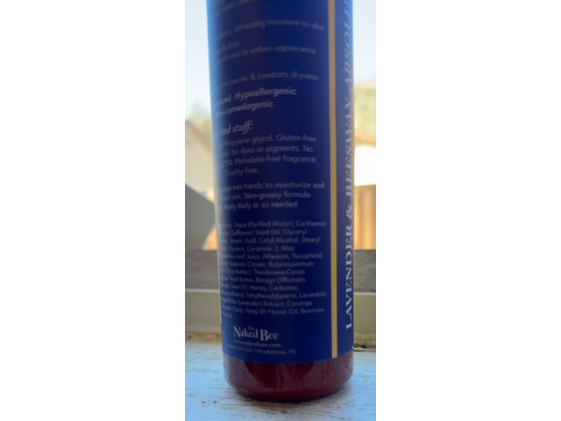 The Naked Bee Serious Hand Repair Cream, Lavender & Beeswax, 8 fl oz/237 mL