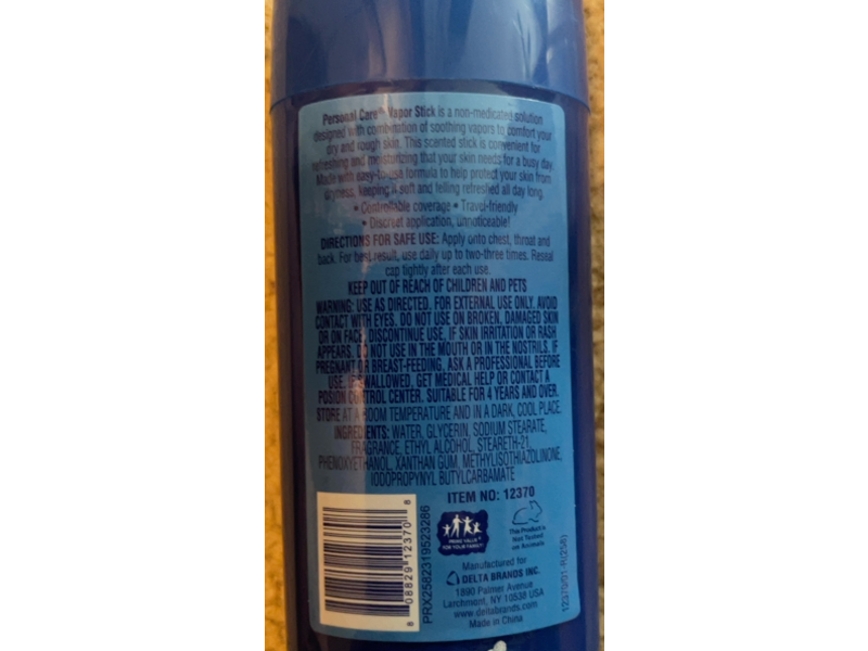 Personal Care Vapor Stick, 1.25 oz/35 g