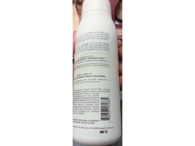 Being Frenshe Renewing Body Wash, Hinoki, 14 fl oz/414 mL