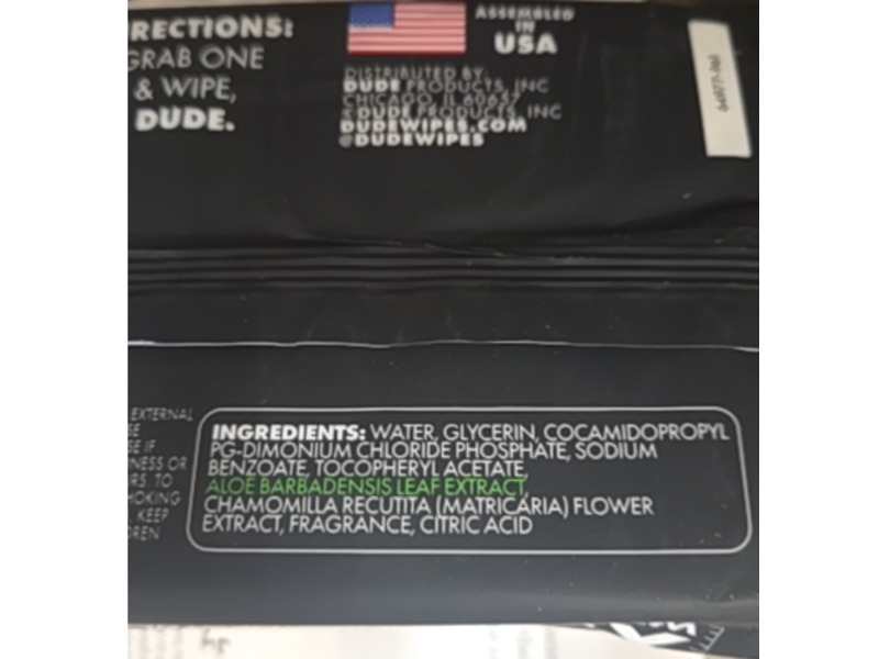 DUDE Wipes Odor Destroyer Flushable Wipes, Extra-Large, Pack Of 3, 144 Count