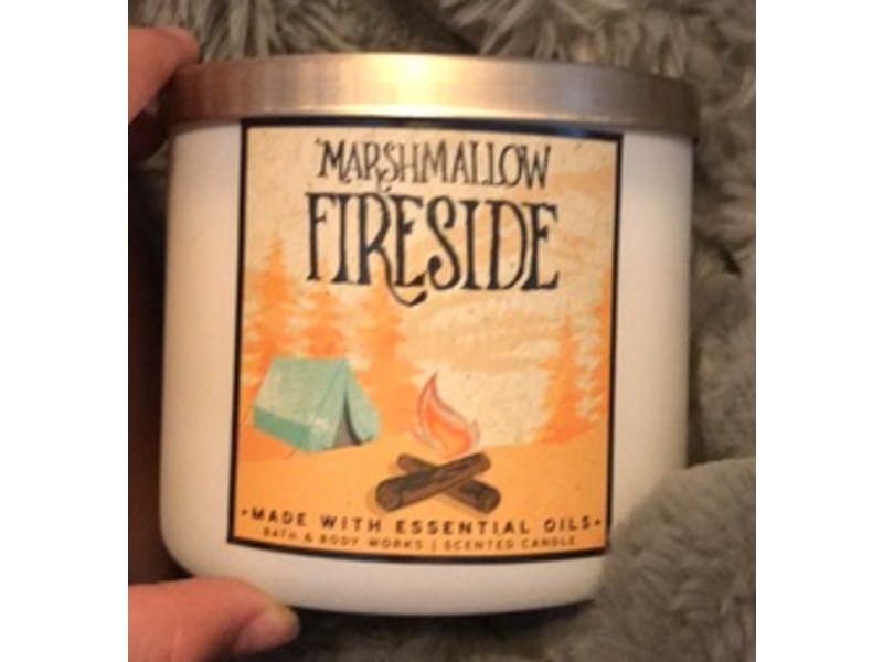 Bath and Body Works Scented Candle, Marshmallow Fireside, 14.05 oz/411 g