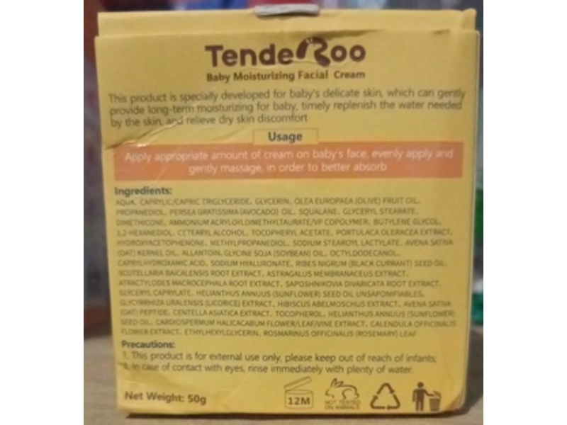 Tenderoo Baby Moisturizing Facial Cream, 50 g
