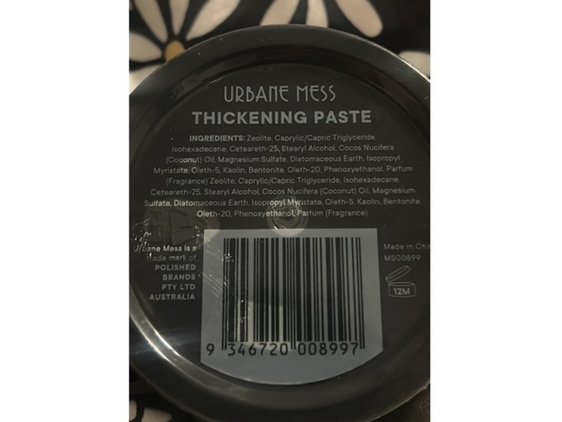 Urbane Mess Thickening Paste, Light Hold, 3 oz/85 g